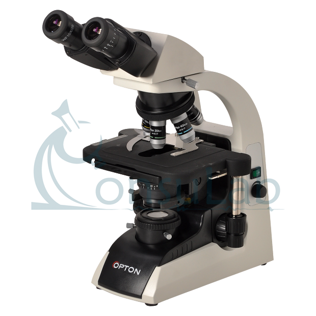 Microscópio Biológico Binocular com Aumento de 40x até 1.000x ou 40 até 1.500x(opcional), Objetiva Planacromática Infinita e LED