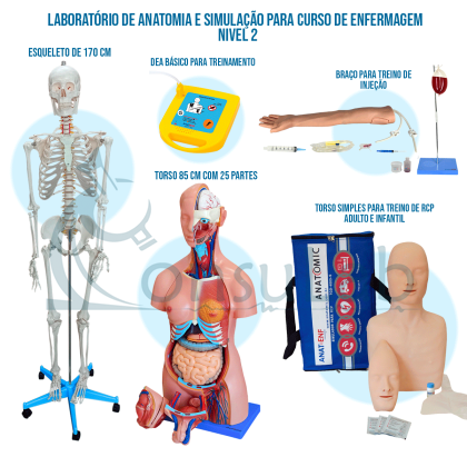 Laboratório de Anatomia e Simulação para Curso de Enfermagem - Nível 2