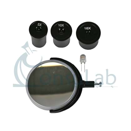 Microscópio Biológico Monocular com Aumento de 20x até 640x ou 20x até 1600X(opcional) e Iluminação