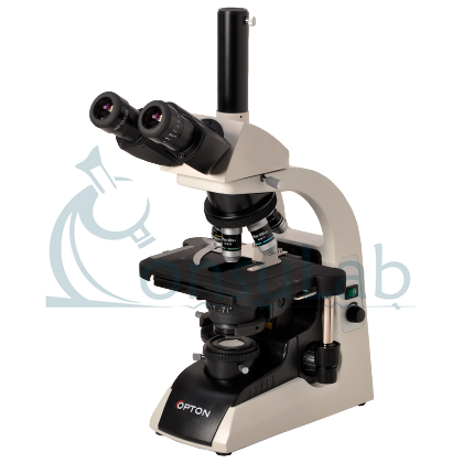 Microscópio Biológico Trinocular com Cinco Objetivas e Aumentos de 40x, 100x, 200x, 400x e 1000x ou até 1500x (opcional). Objetiva Plana Infinita e Iluminação LED 5W