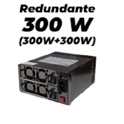 Fonte redundante 300W (300W+300W) K-Mex PR-600 bivolt