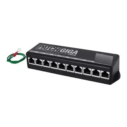 Patch Panel Poe 5 Portas Gigabit Ethernet 10,5 A 60vdc 1,5a