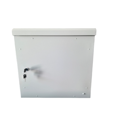 Rack Outdoor 9u C/ Chave E Especial P/ Bateria E Painel Cftv Cinza