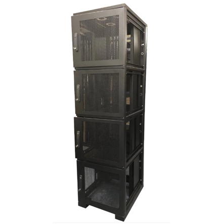 Rack Quadri Partido 46Ux670mm - Porta Aço/Tela Datacenter | HB Store