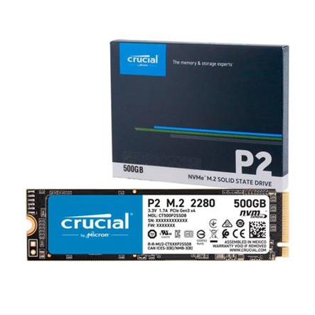 SSD 500GB Crucial P2, M.2 2280 NVMe