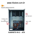 Gabinete p/ Rack 19" 4U ATX para Fonte Redundante
