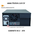 Gabinete p/ Rack 19" 4U ATX para Fonte Redundante