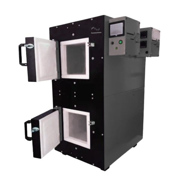 FORNO MUFLA DUAL ZONE 20 LITROS ATÉ 1100Cº DIGITAL PID COM SISTEMA DE SUBIDA DE TEMPERATURA ATÉ 10 PASSOS
