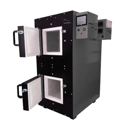FORNO MUFLA DUAL ZONE 20 LITROS ATÉ 1100Cº DIGITAL PID COM SISTEMA DE SUBIDA DE TEMPERATURA ATÉ 10 PASSOS