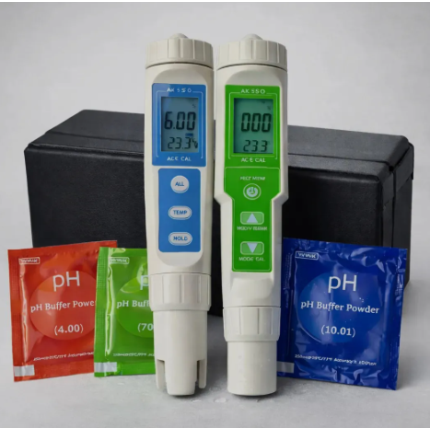 Kit-Hidroponia, Condutivímetro + pH-Metro + Soluções