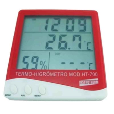 Termohigrômetro digital para estufa hidropônica